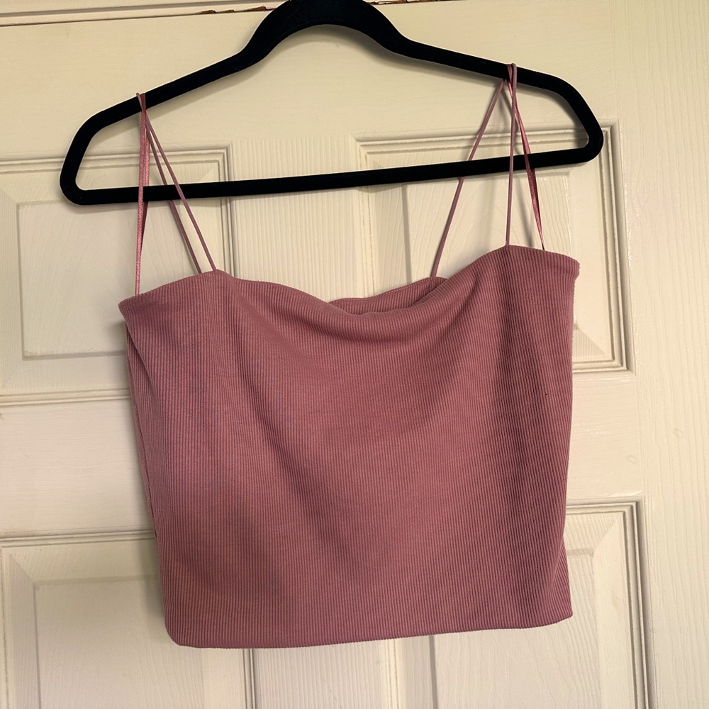 Dusty Pink Crop Top